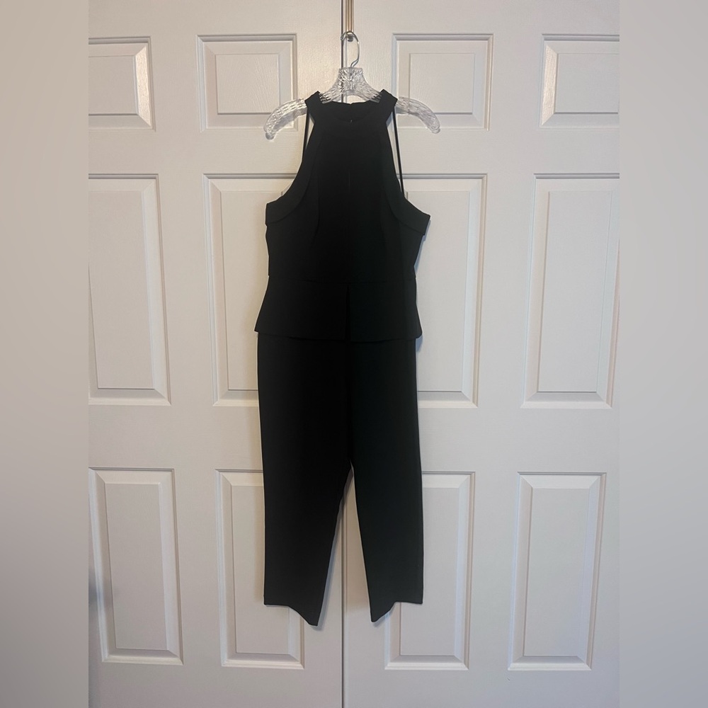 Adelyn Rae Black Halter Jumpsuit Size L